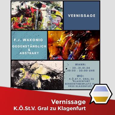 IG Bild: Vernissage F.J. Wakonig “Gegenständlich & Abstrakt”
20. - 21.01.2024